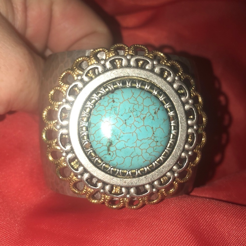 Ollipop turquoise cuff bracelet